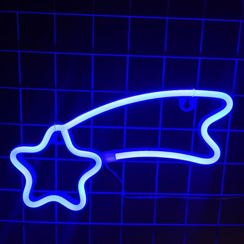 Poaug LED Meteor Neonlys Veggdekorasjon – 36 cm