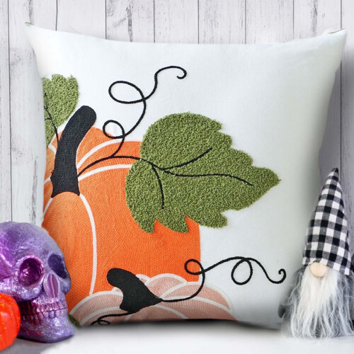 Funda de almohada bordada de Halloween 45x45cm