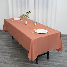 Éadach Boird Dronuilleogach Poileistear 60x102 orlach Terracotta
