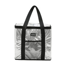 Sac isolant en aluminium noir 11 x 11 x 0,79 po