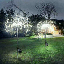 Bloemvormige solarverlichting voor tuin, terras en buitendecoratie.