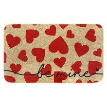 Tapis de porte de bienvenue XIUH pour la Saint-Valentin, antidérapant pour l'extérieur