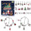 Caixa de Calendário do Advento de Natal com 24 Pulseiras e 1