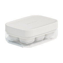 Silicone Ice Cube Tray with Cover, 6-Cavity