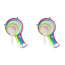 Ensemble de 4 entonnoirs Ă tamis filtrant en nylon PP multicolores