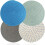 Cotton trivets heat resistant round blue set of 4 1