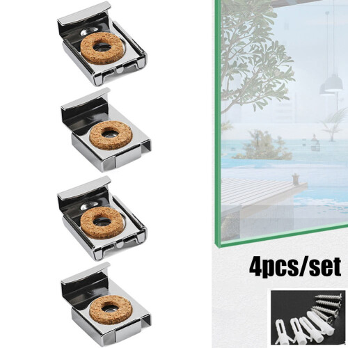 Stainless Steel Frameless Bathroom Mirror Wall Mounting Kit