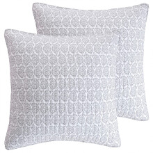 Darcy Euro Sham-sett 66 x 66 cm gråhvit bomull