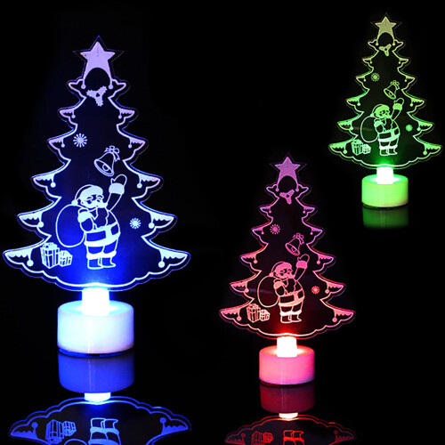 Jule-LED-nattlys – Tre, nisse, snømanndesign,