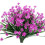 Kunstige udendørs blomsterarrangementer lyserøde, 8-pak 1