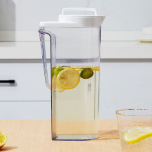 Dzbanek plastikowy z pokrywką, 1,6 l, wytrzymały, na zimną wodę