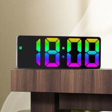 Digitalt vækkeur til børn med LED-display, USB/batteri
