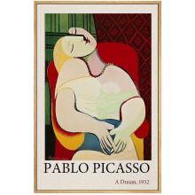 Tableau abstrait sur toile « Le Rêve 1932 » de Picasso, 40 x 60 cm