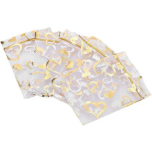 100 bolsas de regalo de organza de 10x12 cm con cordón
