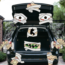 Halloween Mummy Car Sticker Kit – PVC Garage Door & Trunk