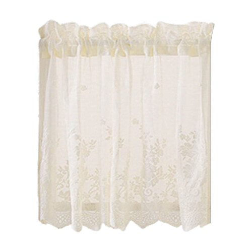 Blomsterblondergardin 61x74 cm, 1 panel, polyester