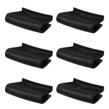 6 fundas de silicona para asas de ollas, resistentes al calor.