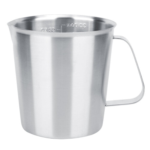 1000 ml melkeskummer i rustfritt stål