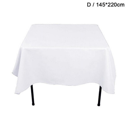 Nappe rectangulaire blanche 145 x 145 cm à 145 x 220 cm