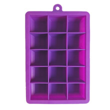 Forma de gelo de silicone – 15 cavidades, própria para alimentos.