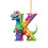 Kerstdinosaurushanger met 26 Engelse letters 1