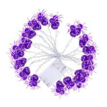 Guirlande lumineuse d'Halloween violette à 40 LED, 2 m