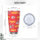 KC Chiefs 600 ml resemugg i rostfritt stål med lock och sugrör 4