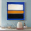 Impression sur toile de Mark Rothko – Blanc Jaune Noir 3