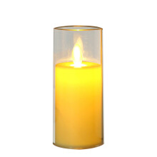 LED-Kerze im Acrylglasbecher – Weihnachtsdekoration