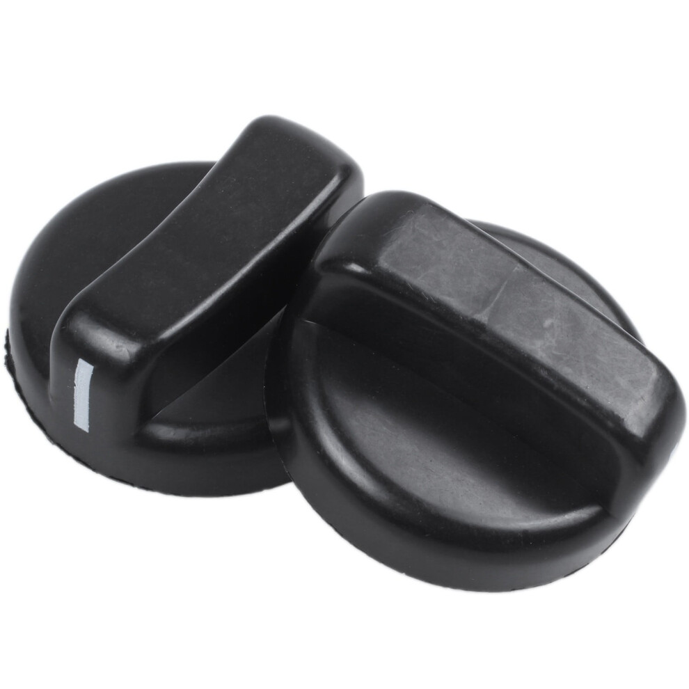 5-Pack Black Plastic Stove Control Knobs