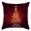 Housse de coussin de Noël pêche (1 pièce) 2