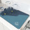 Kitchen Dish Drying Mat Absorbent Blue 12x8 in 5