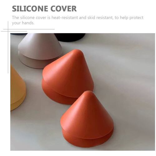 Protetores de silicone para cabos de panelas – Resistentes ao calor, antiderrapantes, 2