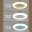 Ventilateur de plafond E27 avec éclairage LED à intensité variable, silencieux, 26 cm (10,2 pouces). 3