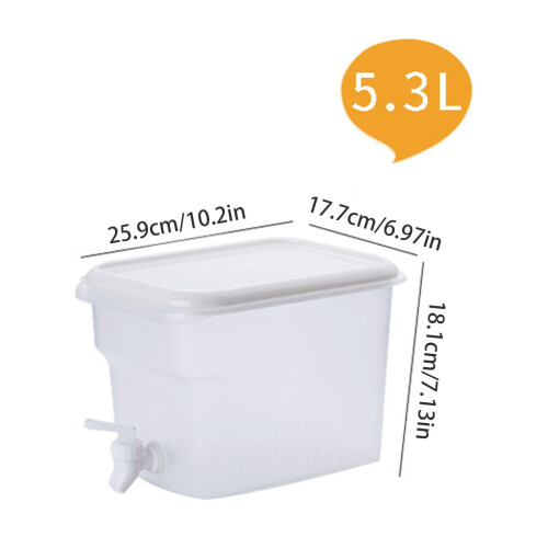 2-delt plastik drikkedispenser med hane, 1,5 l pr. stk. 1