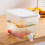 2-delt plastik drikkedispenser med hane, 1,5 l pr. stk. 3