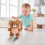 Blue Bear Plush Toy with Scarf - 10 Inch, Weighted Paws, 4