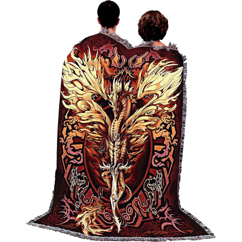 Κουβέρτα Flame Blade από Ruth Thompson Cotton Throw72x54 2