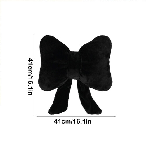 Bow Pillow Christmas Decor Plush Throw Pillow 1 Piece 2