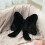 Bow Pillow Christmas Decor Plush Throw Pillow 1 Piece 2