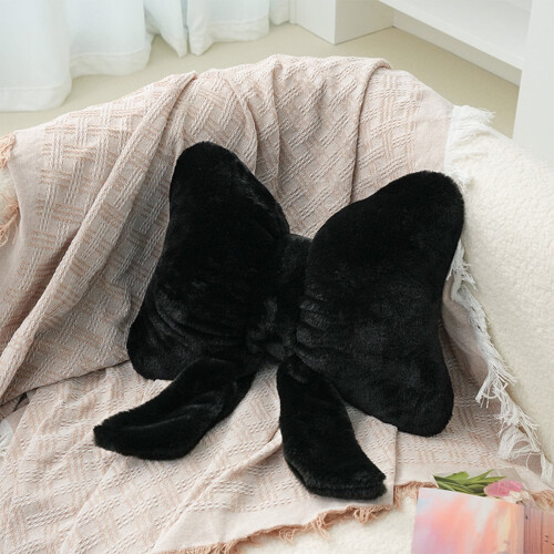 Bow Pillow Christmas Decor Plush Throw Pillow 1 Piece 1