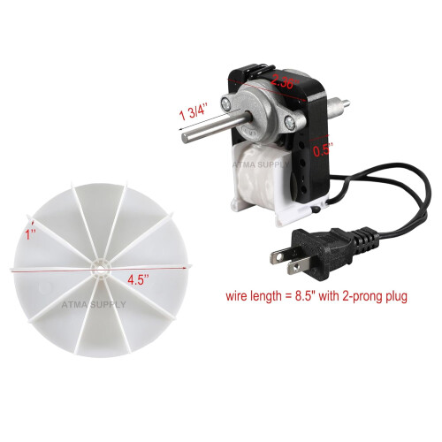 SM550 Badkamer afzuigventilator motor kit 120V 50CFM 1