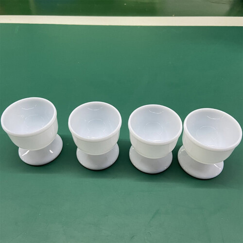 White Egg Cup Holder Set – 4 or 8 Pieces 1