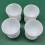 White Egg Cups Set – 4 or 8 Pieces, Plastic Breakfast 4