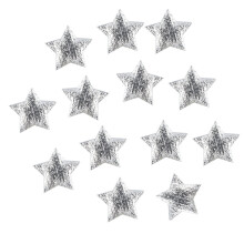 Christmas Hanging Ornaments Gold Silver Cloth Stars 100 pcs