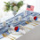 Patriotic Napkin Rings Red Blue Design1Pc 5