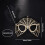 Elegant Spiders Web Mask With Sparkling Rhinestones For-Silver 4
