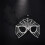 Elegant Spiders Web Mask With Sparkling Rhinestones For-Silver 6