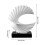 Resin Ocean Wave Figurine Gold White Modern Abstract Home 1