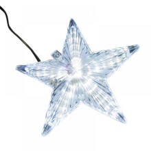 Étoile de Noël pour sapin, 31 LED, paillettes acryliques